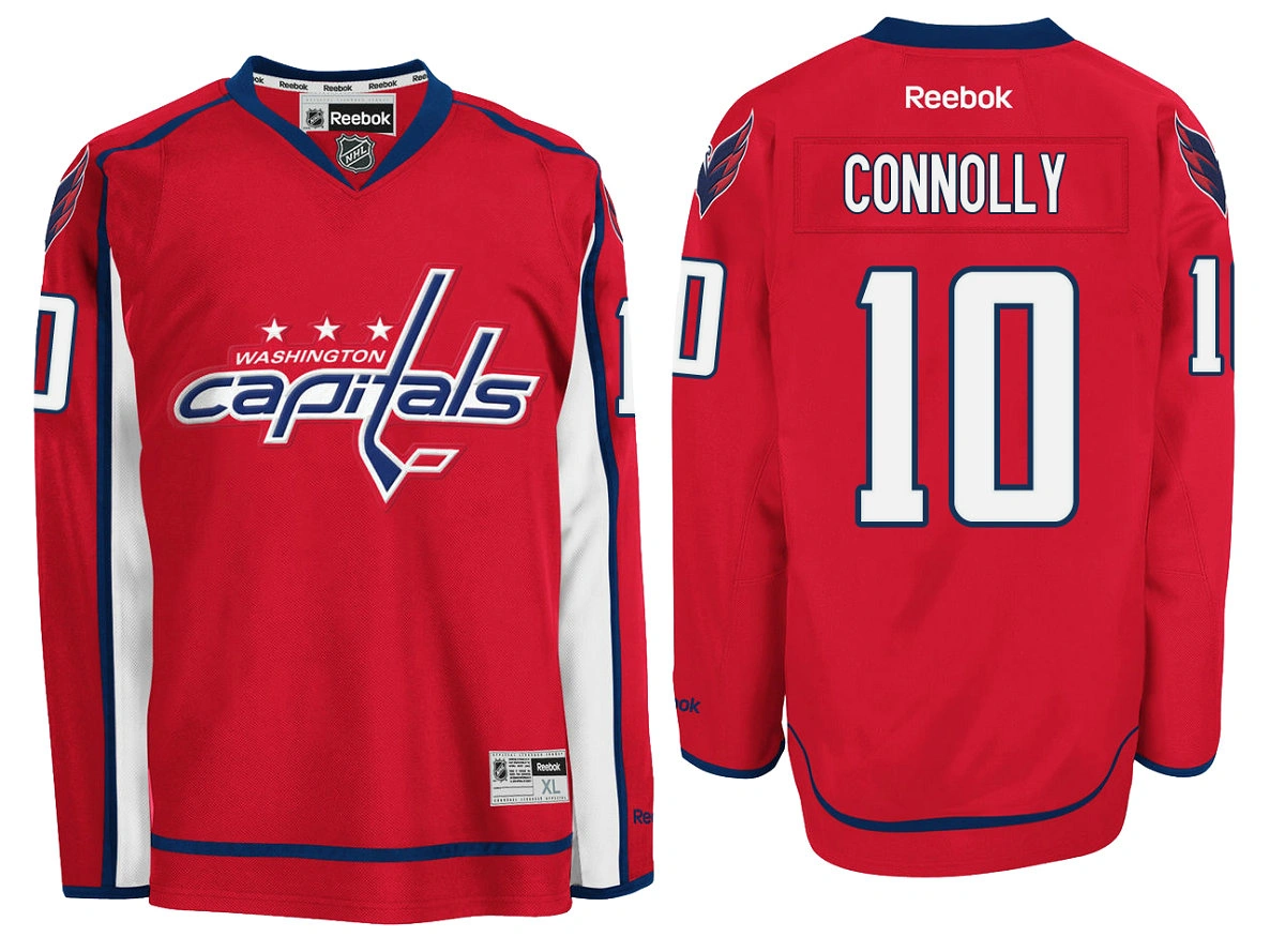 Washington Capitals #10 Brett Connolly Home Premier Player Red Reebok Jersey