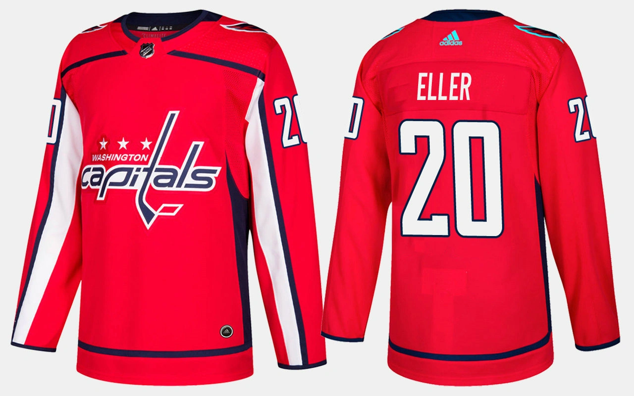 Washington Capitals #20 Lars Eller Home Red Jersey