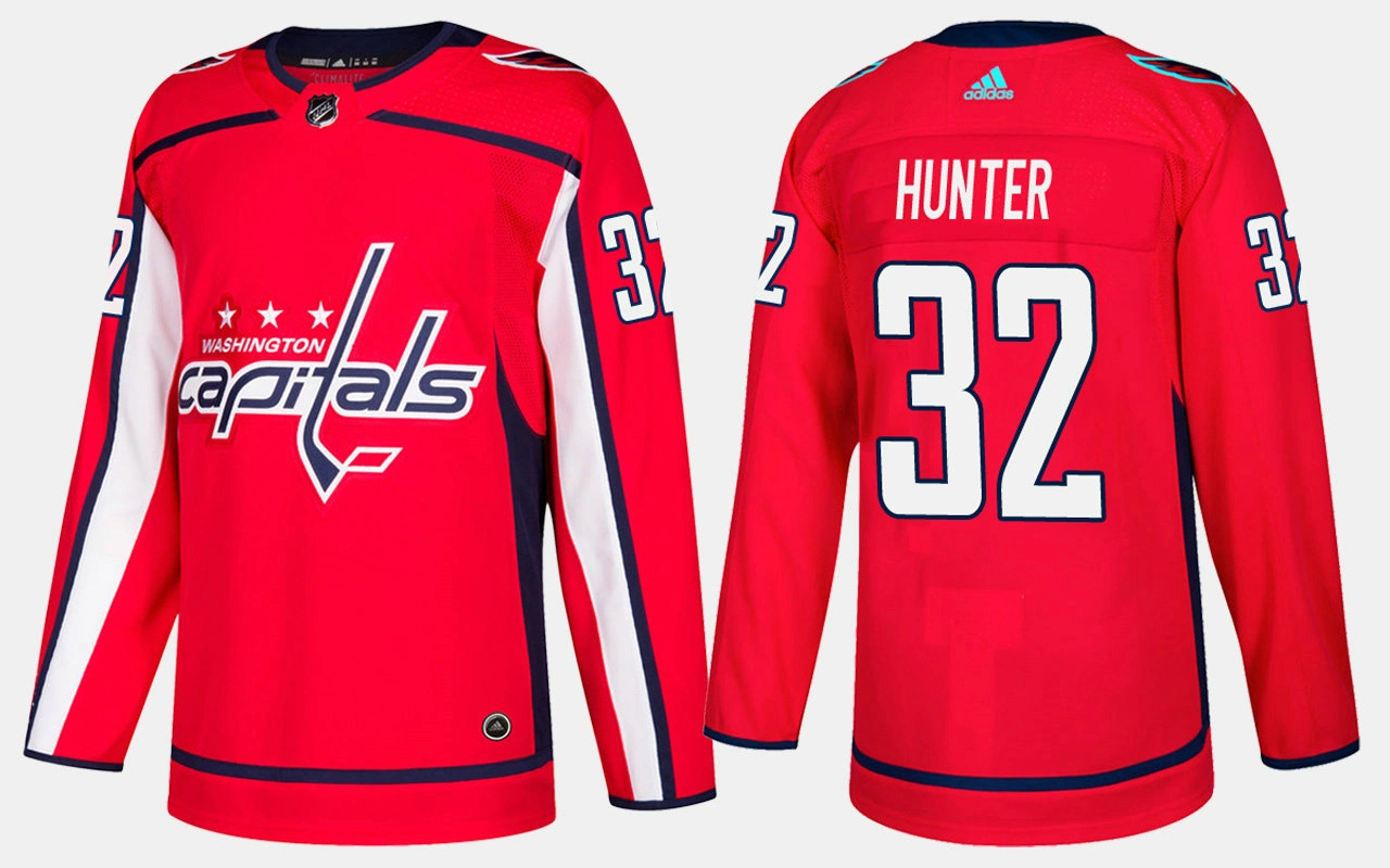 Women's Washington Capitals #32 Retired Dale Hunter Home Red Jersey