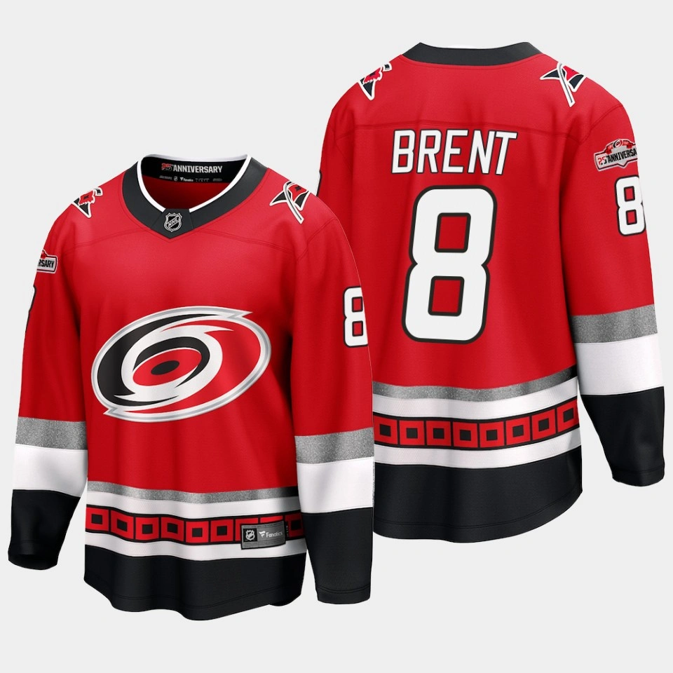 Carolina Hurricanes Brent Burns 25th Anniversary Red #8 Jersey Premier Carolina Hurricanes Brent Burns 25th Anniversary Red #8 Jersey Premier