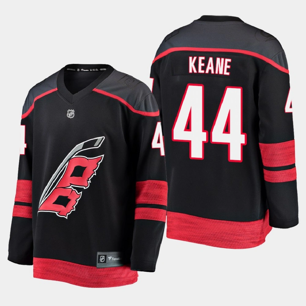 Men's Carolina Hurricanes Joey Keane #44 Alternate 2021 Black Jersey Men's Carolina Hurricanes Joey Keane #44 Alternate 2021 Black Jersey