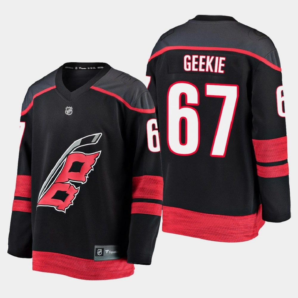 Women's Carolina Hurricanes Morgan Geekie #67 Alternate 2020-21 Breakaway Player Black Jersey