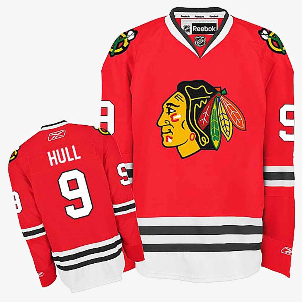 Women's Bobby Hull Chicago Blackhawks Red Home Jersey