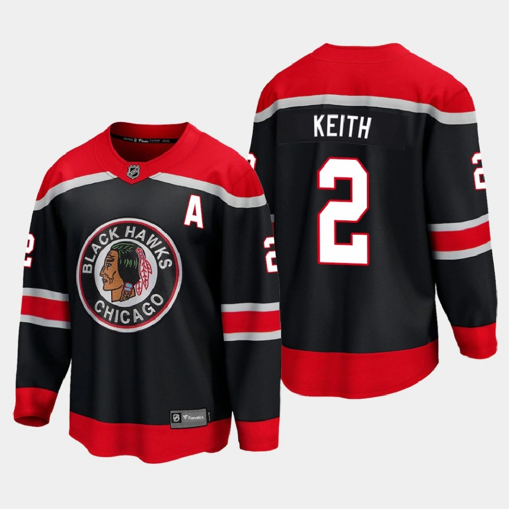 Youth Chicago Blackhawks Duncan Keith #2 Special Edition 2021 Breakaway Black Jersey