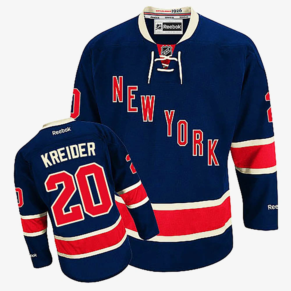 Youth Chris Kreider New York Rangers Navy Blue Alternate Jersey