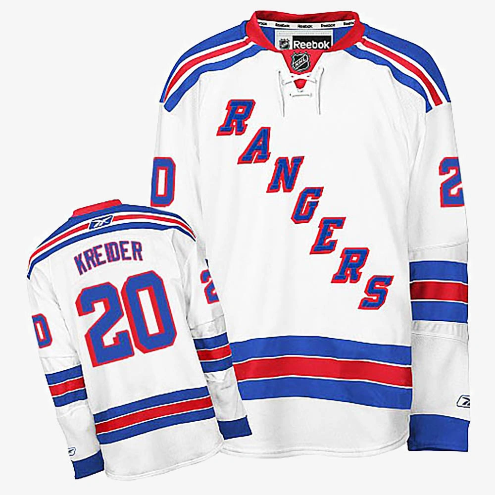 Women's Chris Kreider New York Rangers White Away Jersey Women's Chris Kreider New York Rangers White Away Jersey