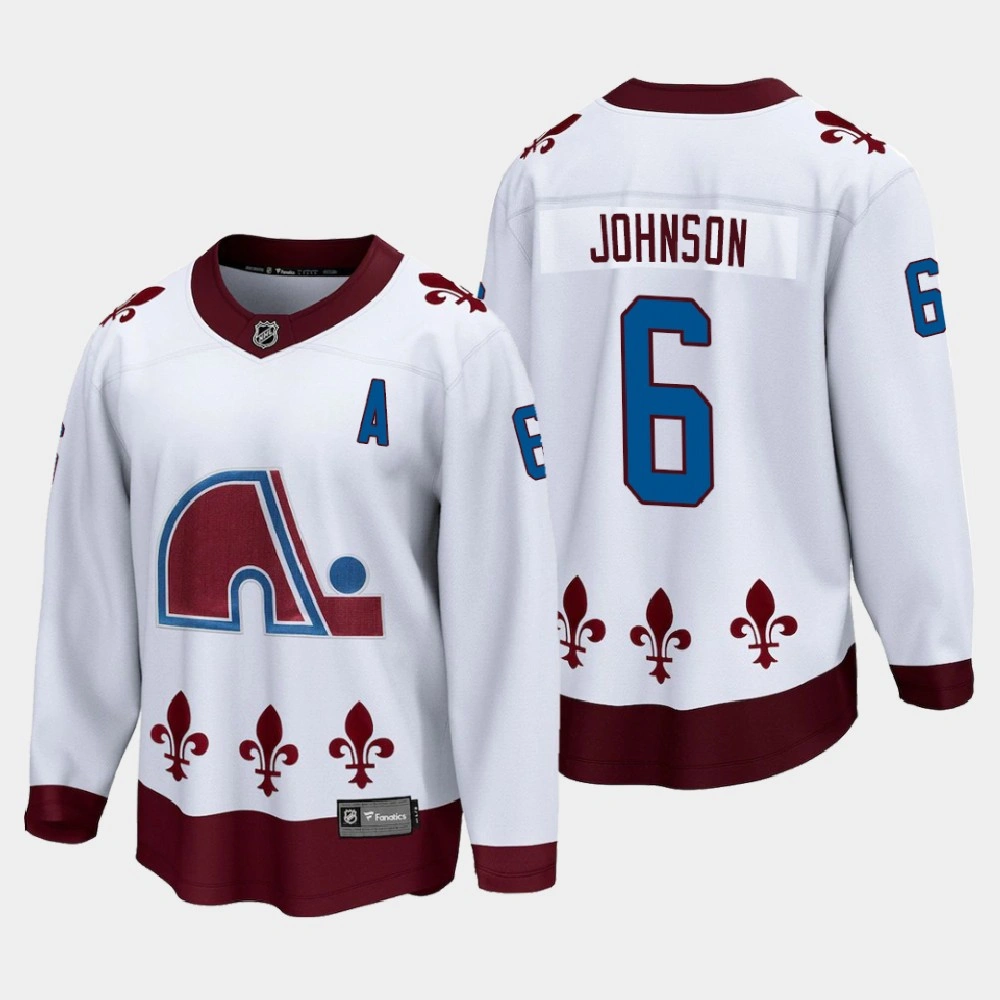 Youth Colorado Avalanche Erik Johnson #6 Special Edition 2021 Breakaway White Jersey Youth Colorado Avalanche Erik Johnson #6 Special Edition 2021 Breakaway White Jersey