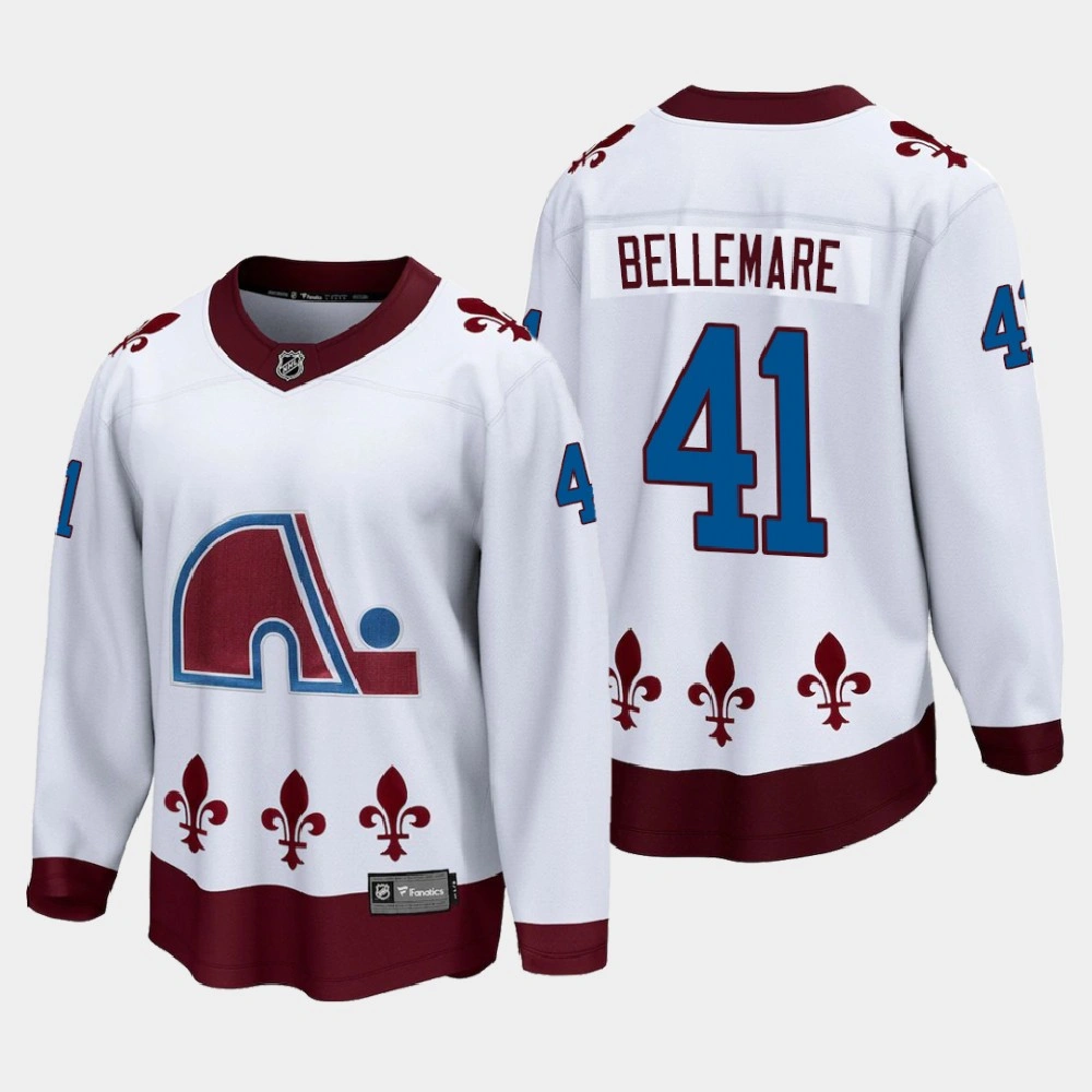 Men's Colorado Avalanche Pierre-Edouard Bellemare #41 Special Edition 2021 Breakaway White Jersey Men's Colorado Avalanche Pierre-Edouard Bellemare #41 Special Edition 2021 Breakaway White Jersey