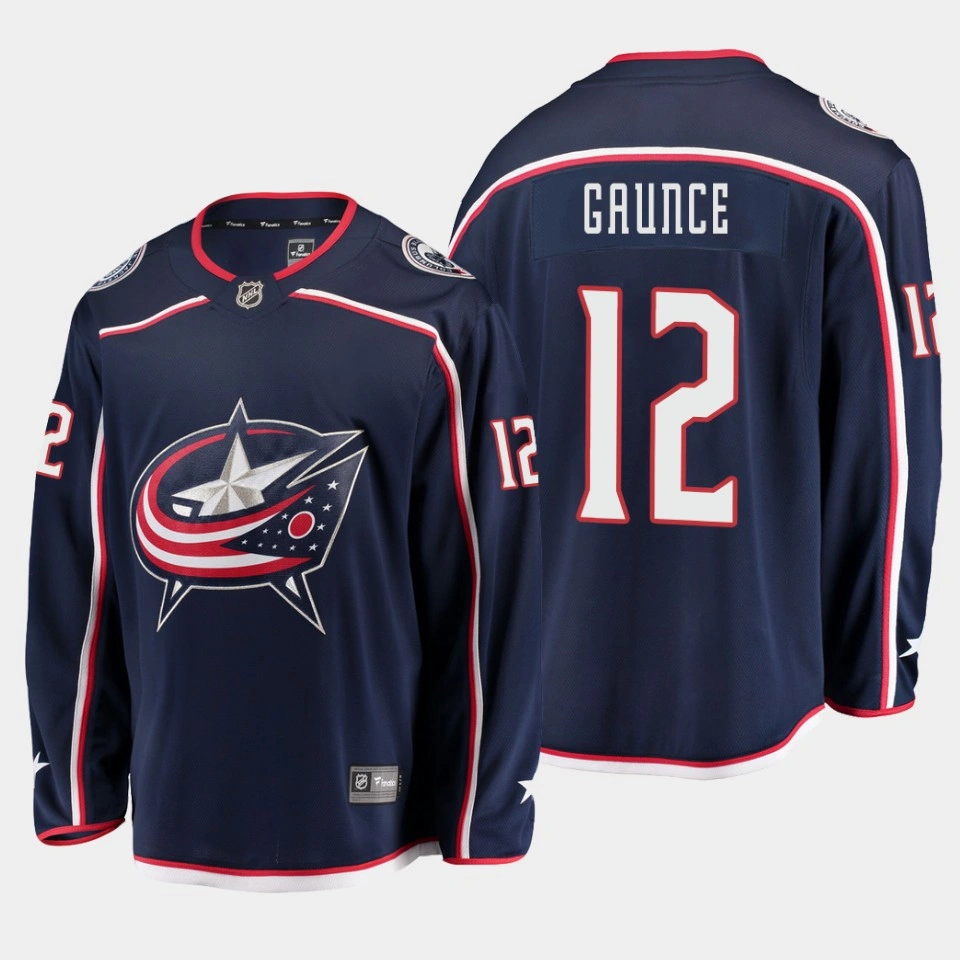 Brendan Gaunce Columbus Blue Jackets Home Breakaway Player Navy Jersey Brendan Gaunce Columbus Blue Jackets Home Breakaway Player Navy Jersey