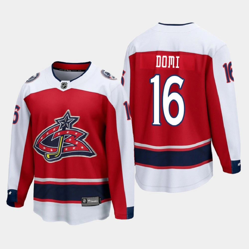 Women's Columbus Blue Jackets Max Domi #16 Special Edition 2021 Breakaway Red Jersey