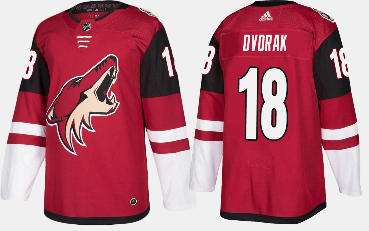 Youth Arizona Coyotes #18 Christian Dvorak Home Red Jersey Youth Arizona Coyotes #18 Christian Dvorak Home Red Jersey