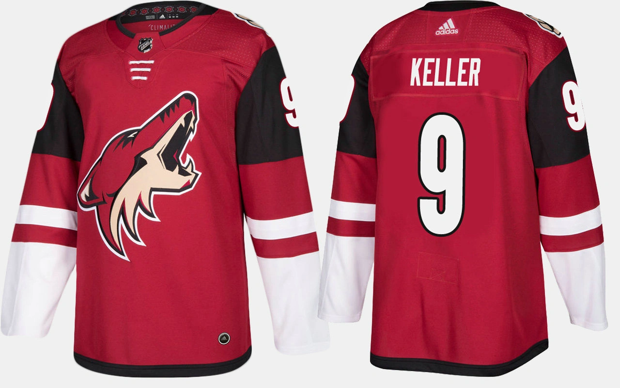 Women's Arizona Coyotes #9 Clayton Keller Home Red Jersey