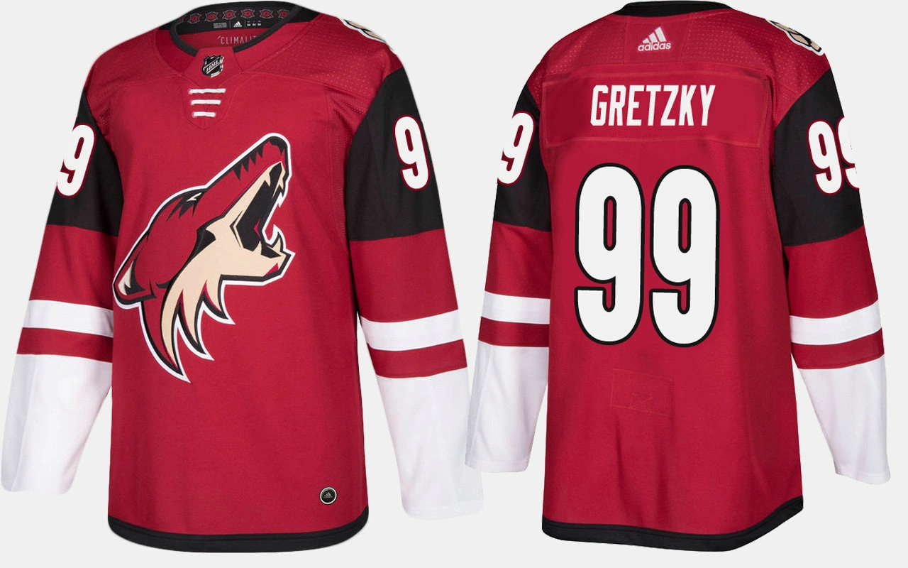 Arizona Coyotes #99 Retired Wayne Gretzky Home Red Jersey