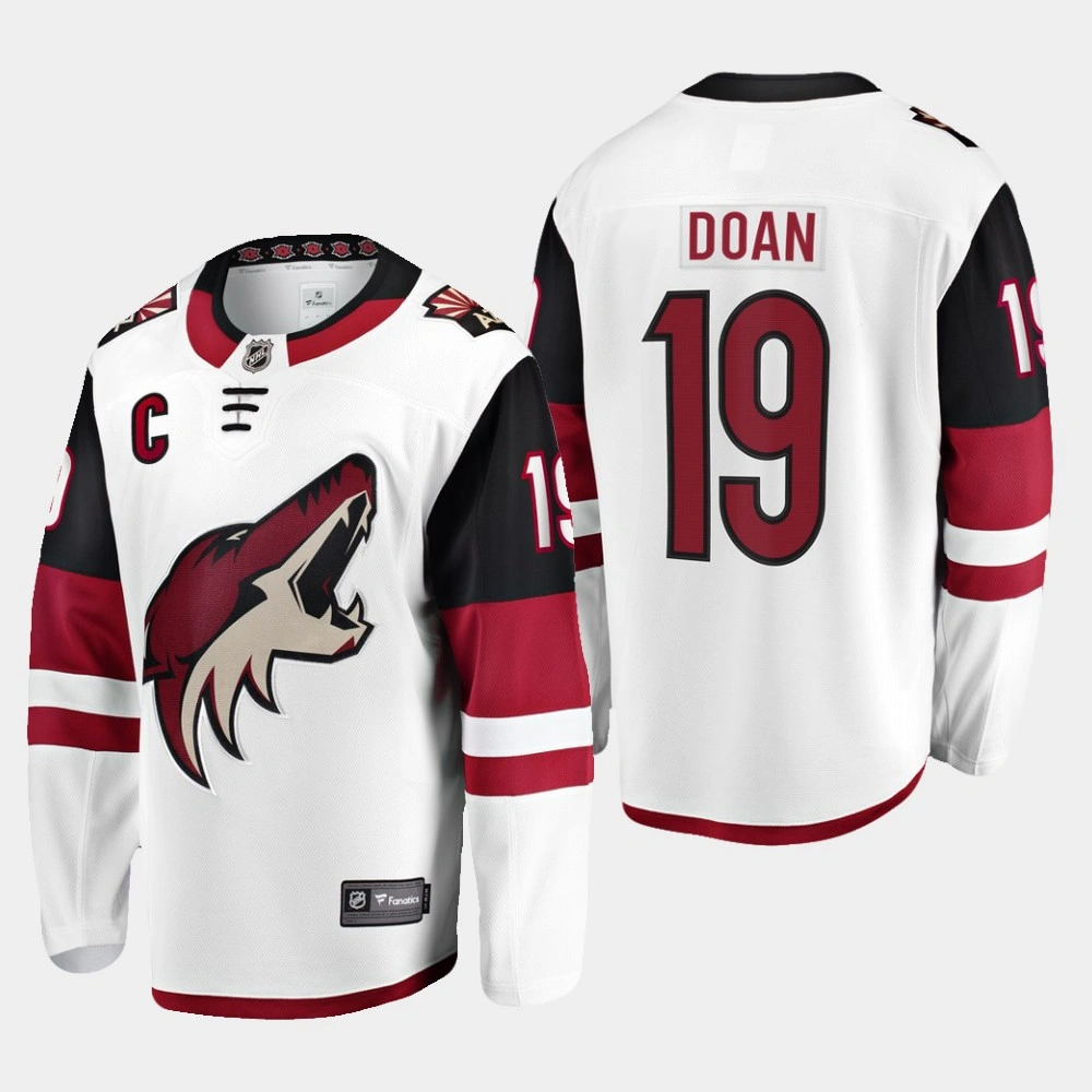 Youth Arizona Coyotes Shane Doan #19 White Away Retirement Breakaway Jersey