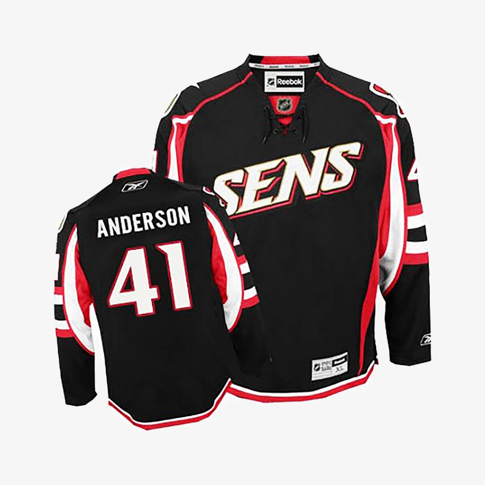 Women's Craig Anderson Ottawa Senators Black Alternate Jersey
