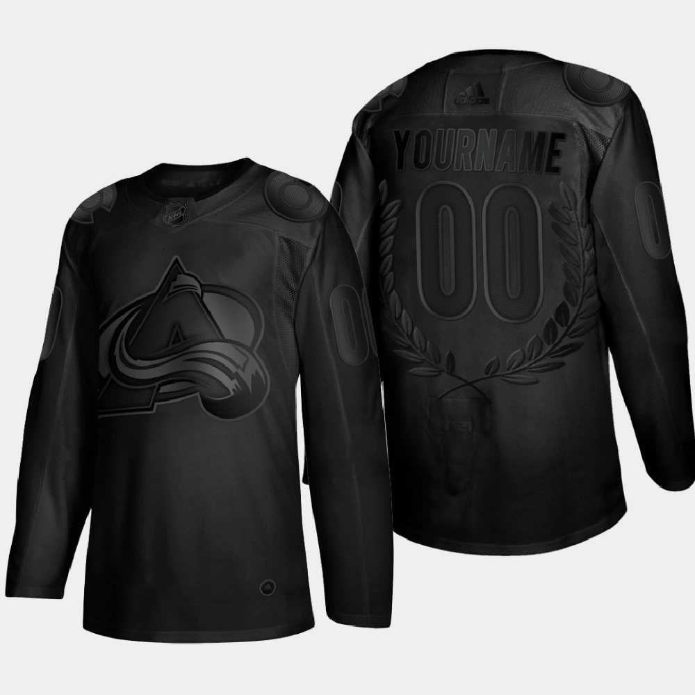 Colorado Avalanche Custom #00 Golory Black Award Jersey