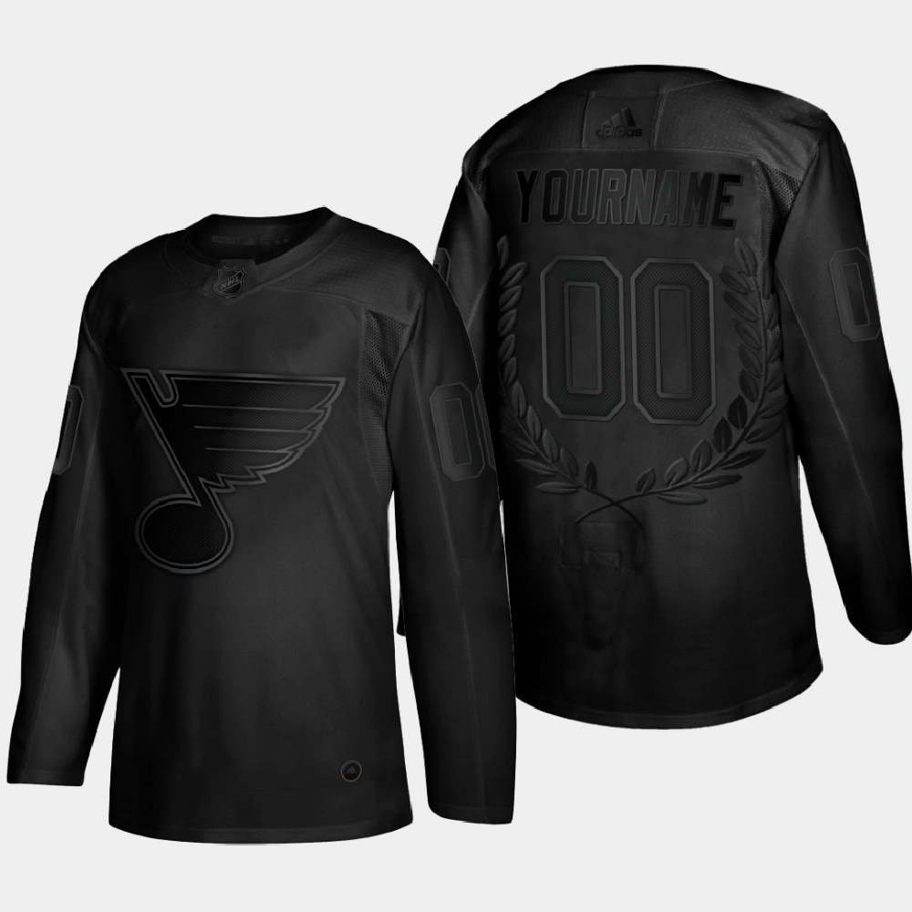 St. Louis Blues Custom #00 Glory Black Award Jersey St. Louis Blues Custom #00 Glory Black Award Jersey