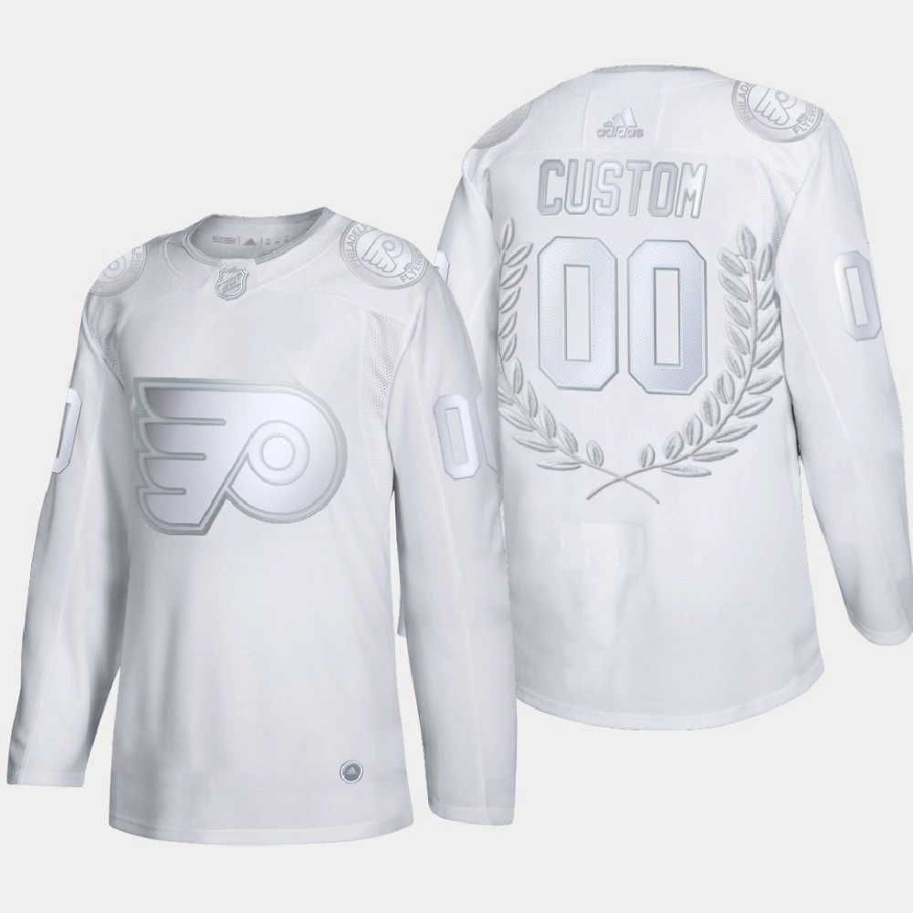 Men Philadelphia Flyers Custom Awards Collection Glory White Jersey Men Philadelphia Flyers Custom Awards Collection Glory White Jersey