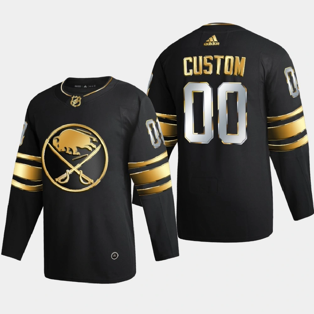 Men Buffalo Sabres Custom #00 2020-21 Authentic Golden Limited Edition Jersey - Black Men Buffalo Sabres Custom #00 2020-21 Authentic Golden Limited Edition Jersey - Black