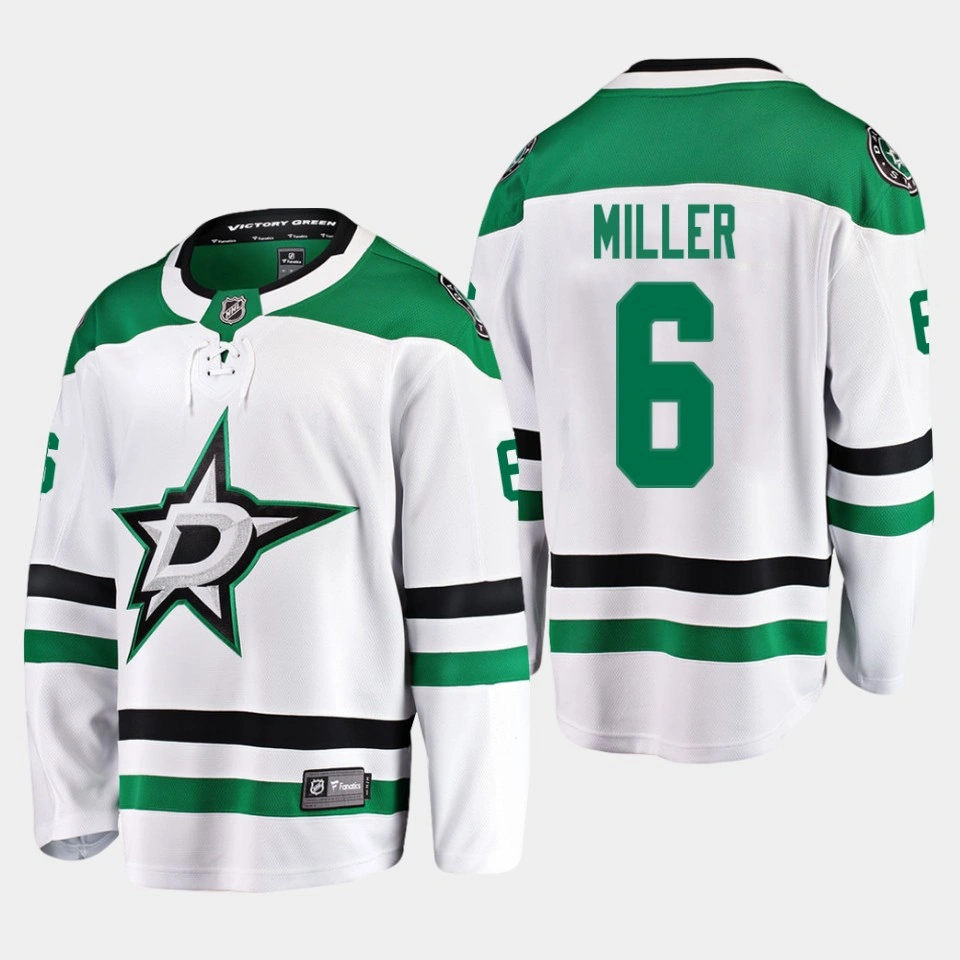 Colin Miller Dallas Stars Away Breakaway Player White Jersey