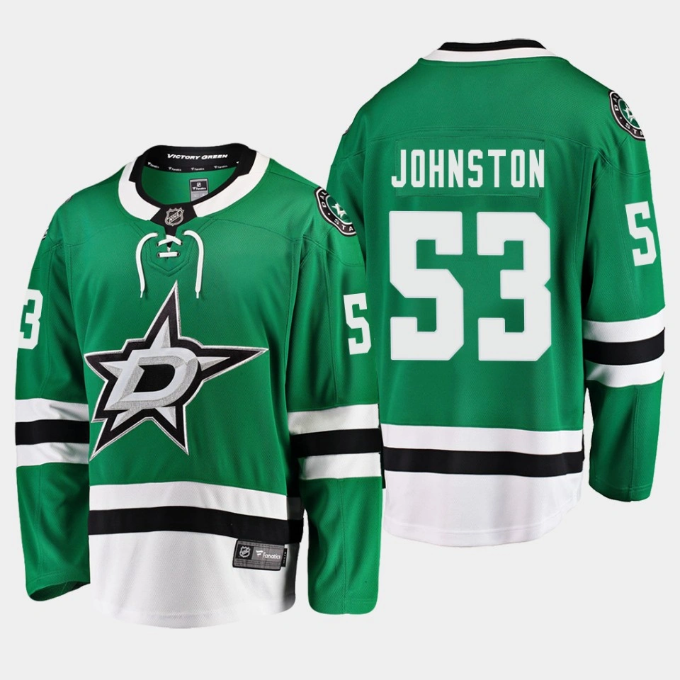 Dallas Stars Wyatt Johnston Home Green #53 Jersey Breakaway Player Dallas Stars Wyatt Johnston Home Green #53 Jersey Breakaway Player