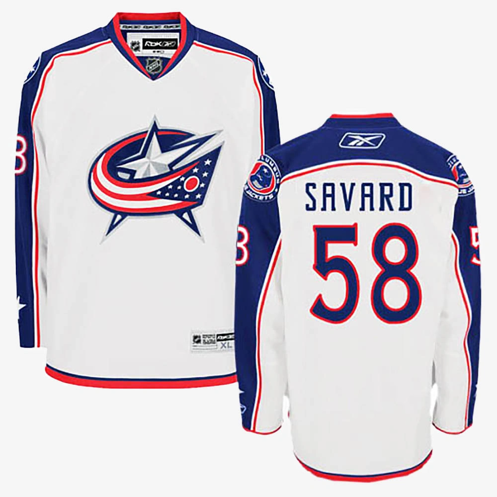David Savard Columbus Blue Jackets White Away Jersey