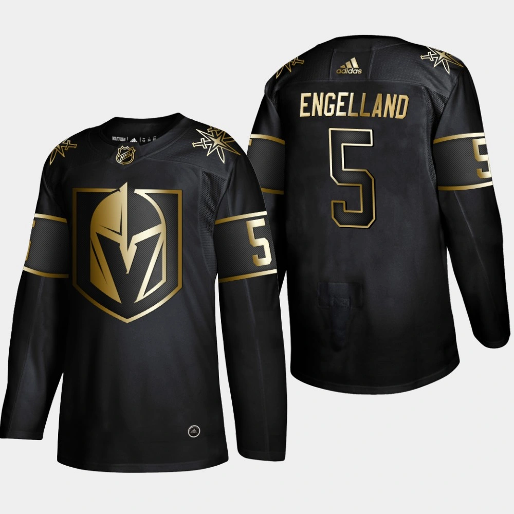Youth Vegas Golden Knights Deryk Engelland #5 2019 NHL Golden Edition Black Authentic Player Jersey Youth Vegas Golden Knights Deryk Engelland #5 2019 NHL Golden Edition Black Authentic Player Jersey