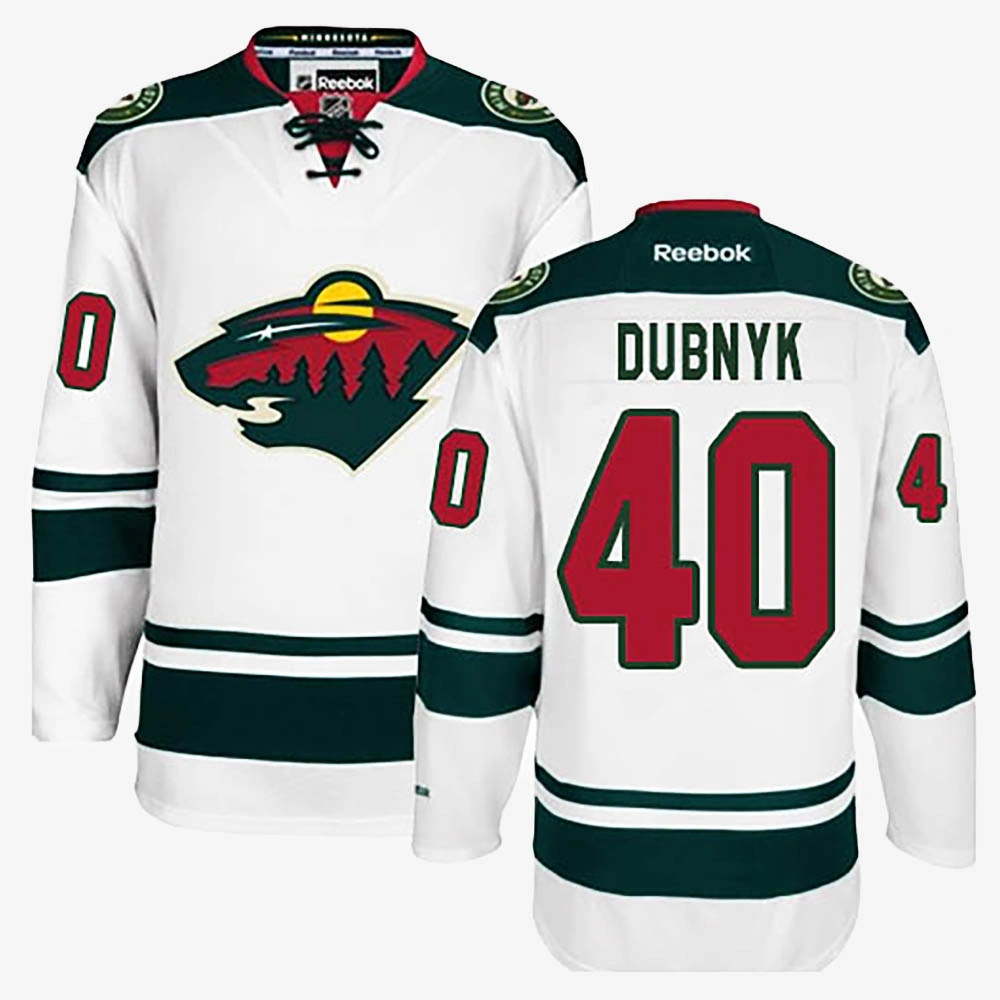 Devan Dubnyk Minnesota Wild White Away Jersey