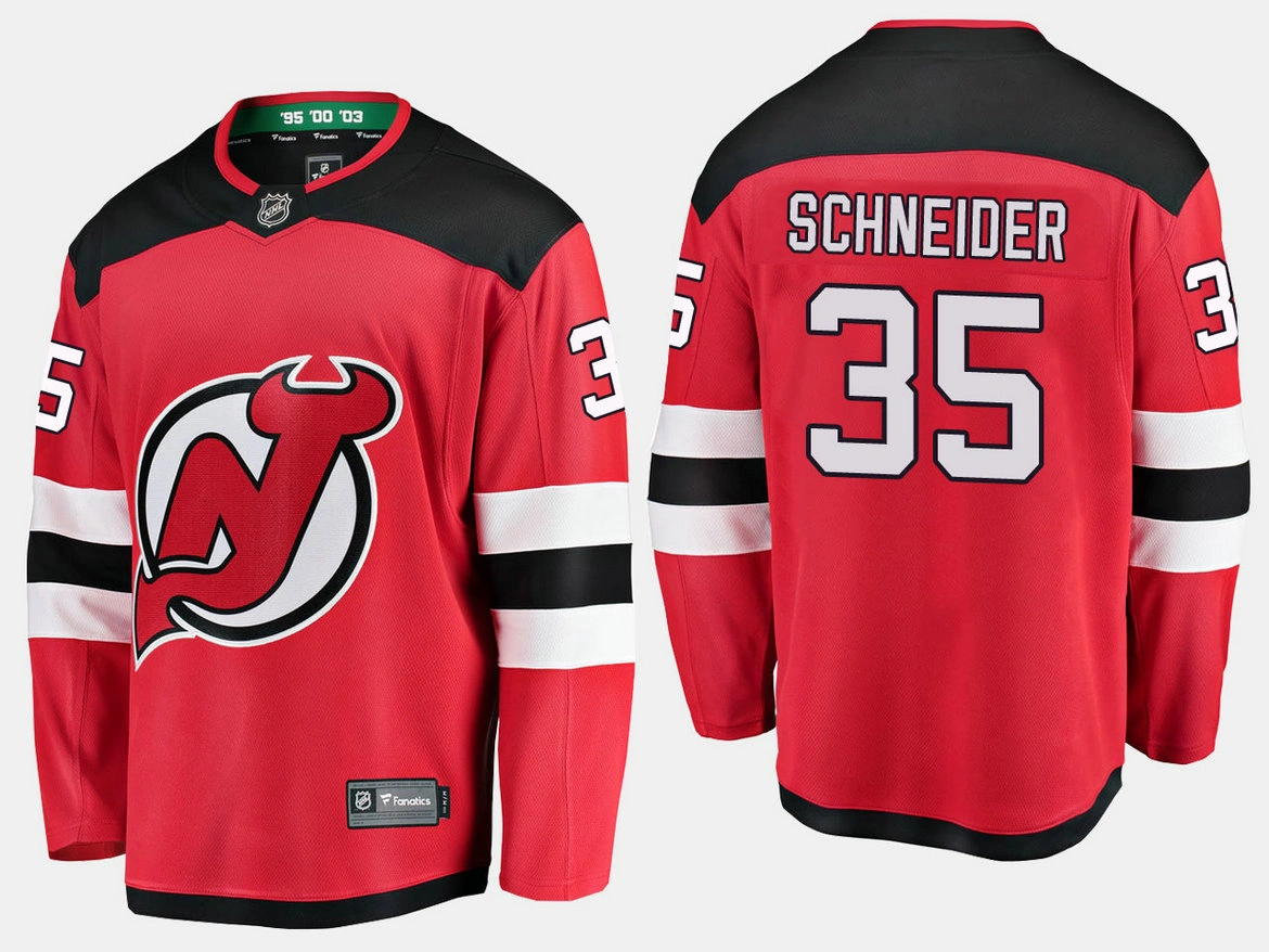 New Jersey Devils #35 Cory Schneider Home Breakaway Player Red Jersey