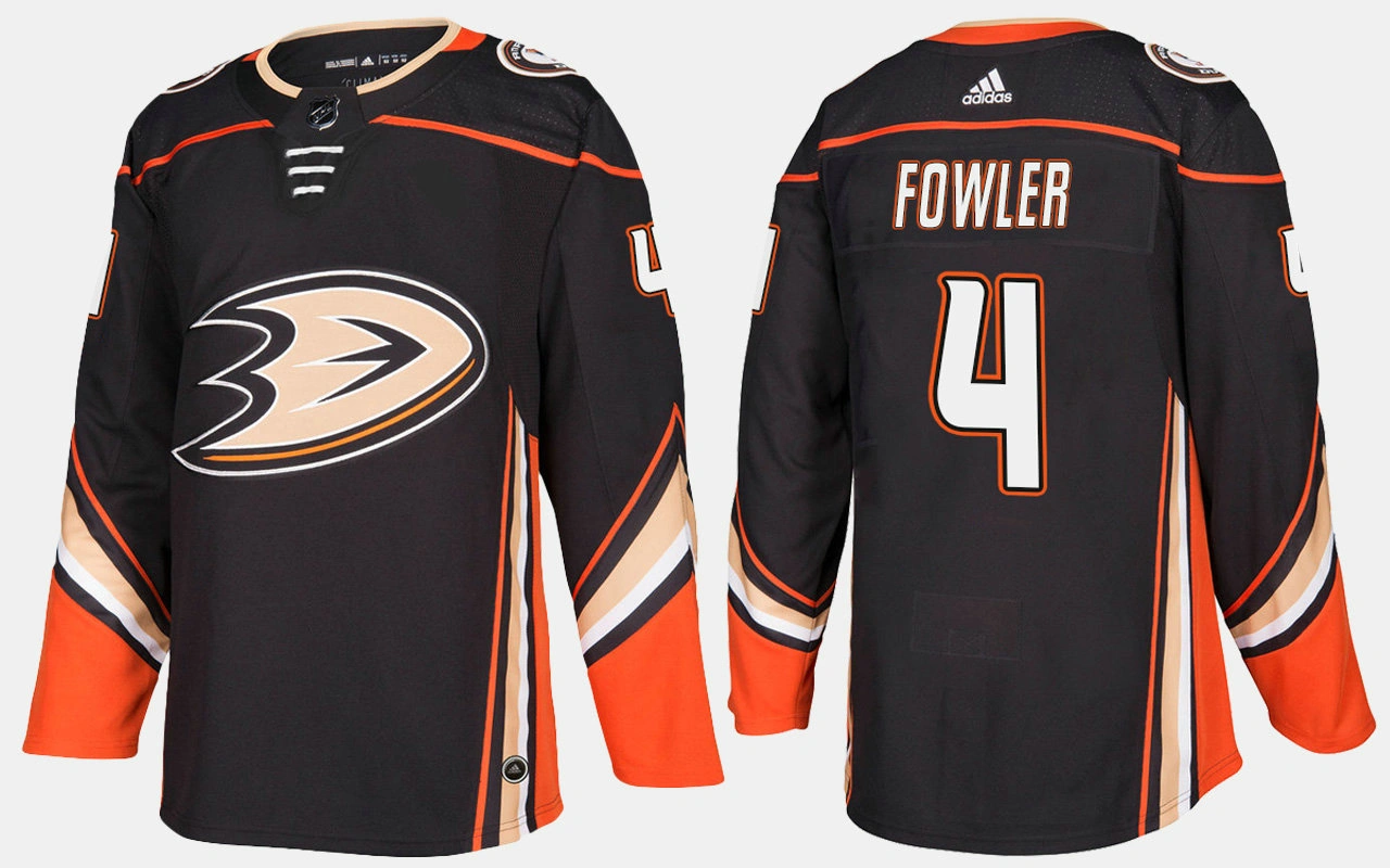 Anaheim Ducks #4 Cam Fowler Home Black Jersey