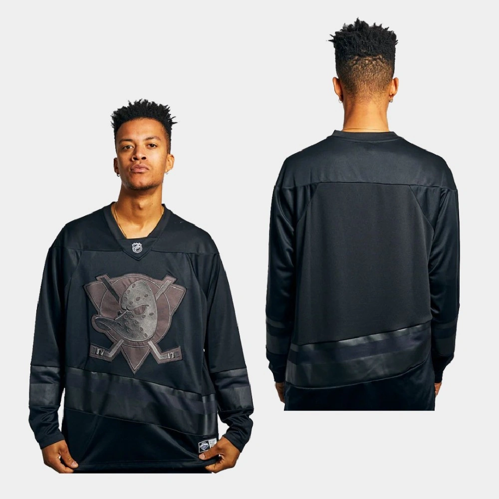 Anaheim Ducks Replica Triple Black Jersey