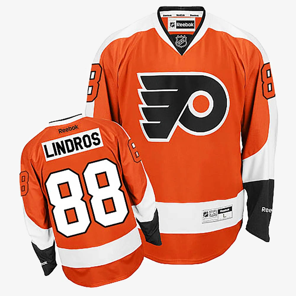 Women's Eric Lindros Philadelphia Flyers Orange Home Jersey