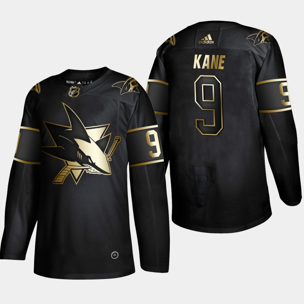 Youth San Jose Sharks Evander Kane #9 2019 NHL Golden Edition Black Authentic Player Jersey