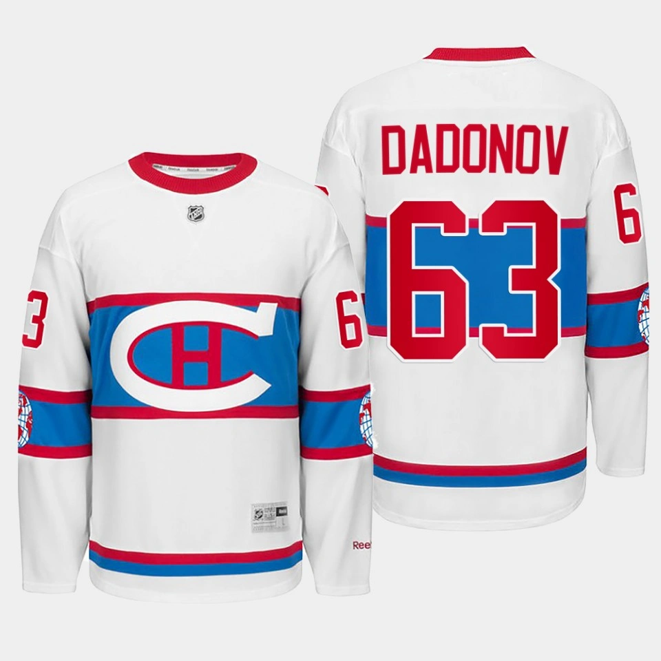 Winter Classic 2016 Montreal Canadiens Evgenii Dadonov Throwback White #63 Jersey