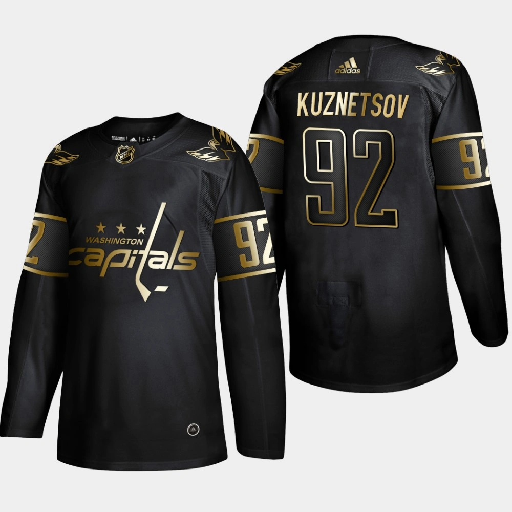 Youth Washington Capitals Evgeny Kuznetsov #92 2019 NHL Golden Edition Black Authentic Player Jersey Youth Washington Capitals Evgeny Kuznetsov #92 2019 NHL Golden Edition Black Authentic Player Jersey