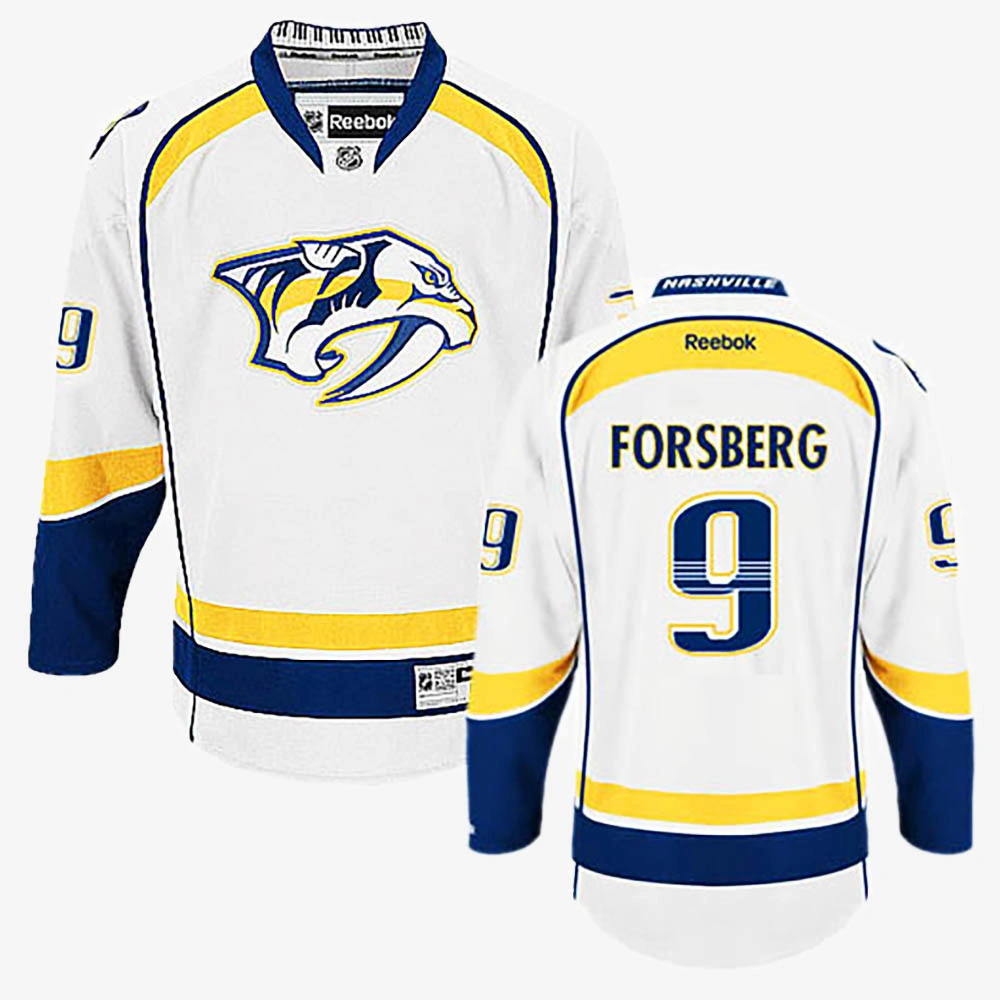 Filip Forsberg Nashville Predators White Away Jersey