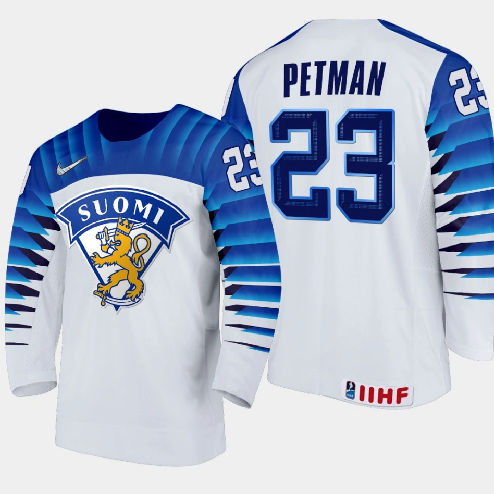 Women's Finland Team Mikko Petman #23 2021 IIHF World Junior Championship Home White Jersey Women's Finland Team Mikko Petman #23 2021 IIHF World Junior Championship Home White Jersey