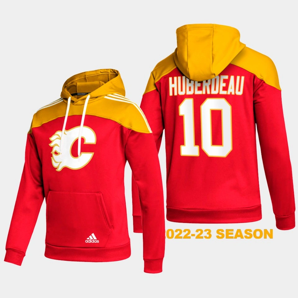 Jonathan Huberdeau Calgary Flames Stylish AEROREADY Pullover #10 Men's Hoodie Red Jonathan Huberdeau Calgary Flames Stylish AEROREADY Pullover #10 Men's Hoodie Red