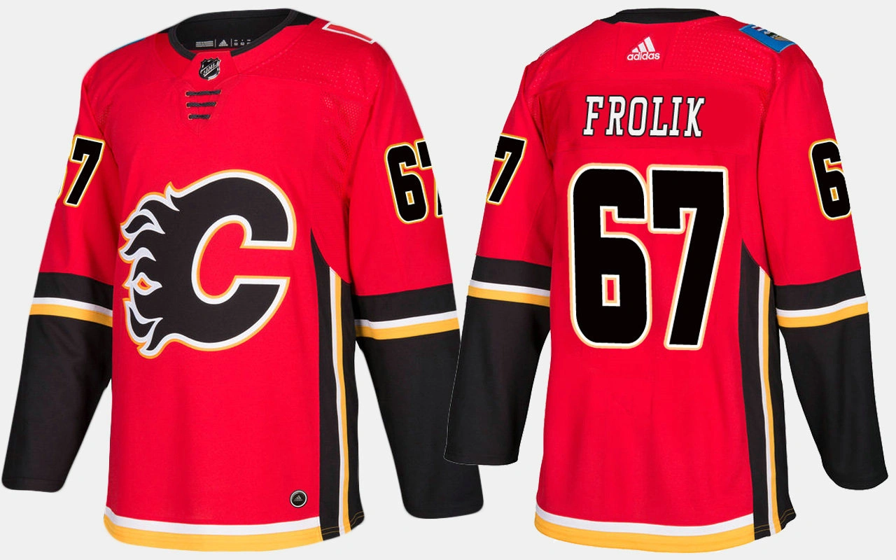 Calgary Flames #67 Michael Frolik Home Red Jersey