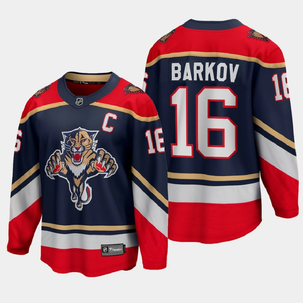 Youth Florida Panthers Aleksander Barkov #16 Reverse Retro 2020-21 Special Edition Breakaway Player Blue Jersey
