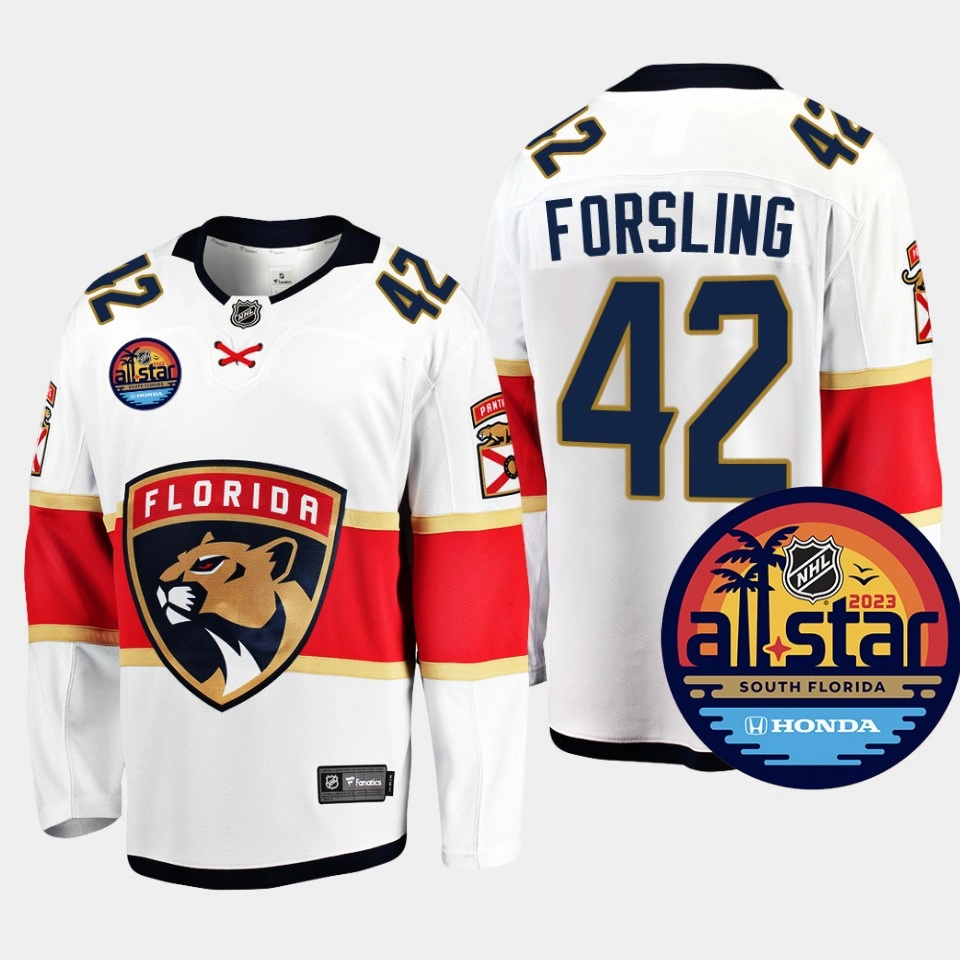 Men Florida Panthers Gustav Forsling #42 2023 NHL All-Star Away White Jersey Men Florida Panthers Gustav Forsling #42 2023 NHL All-Star Away White Jersey