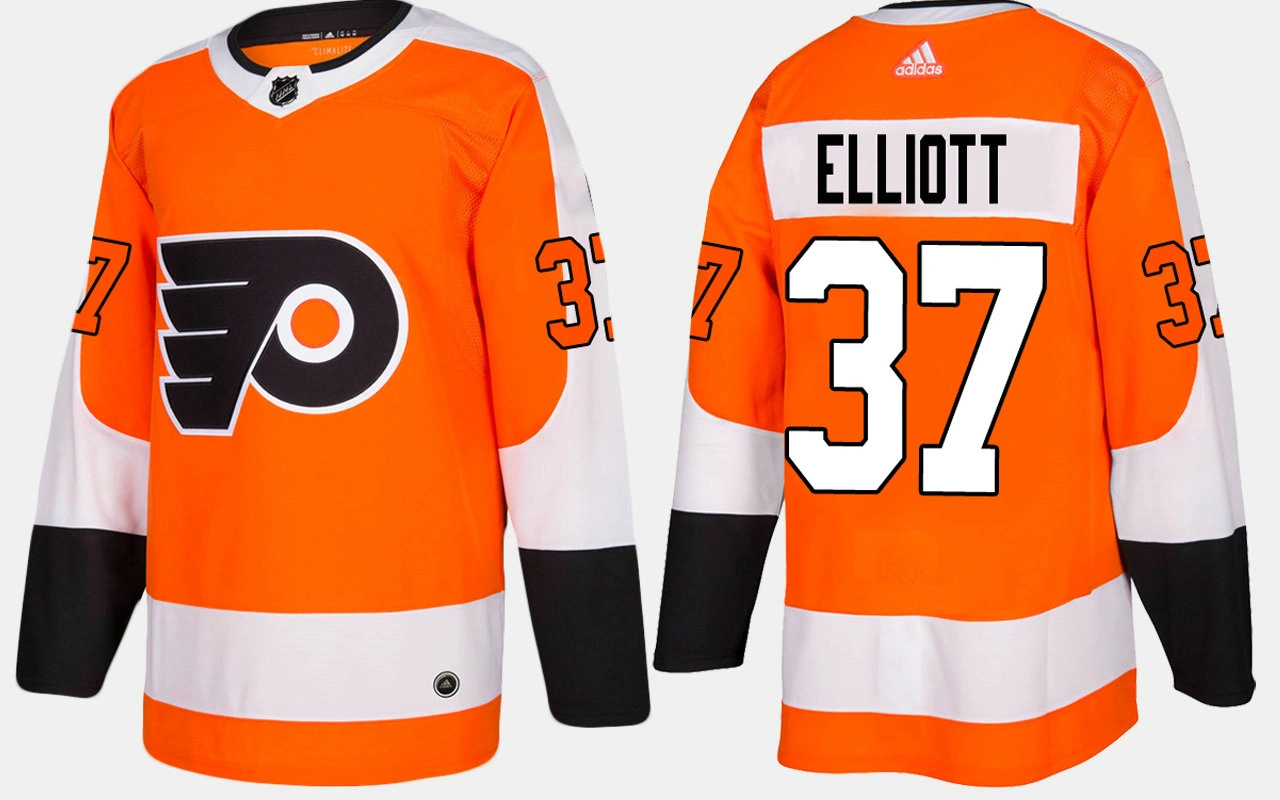 Philadelphia Flyers #37 Brian Elliott Home Orange Jersey Philadelphia Flyers #37 Brian Elliott Home Orange Jersey