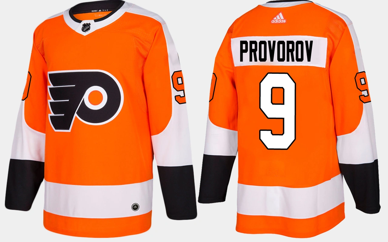 Philadelphia Flyers #9 Ivan Provorov Home Orange Jersey