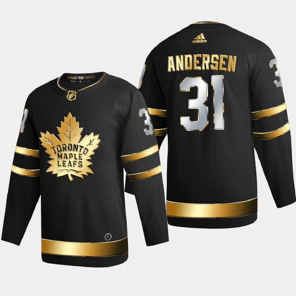 Men Toronto Maple Leafs Frederik Andersen #31 2020-21 Authentic Golden Limited Edition Jersey - Black