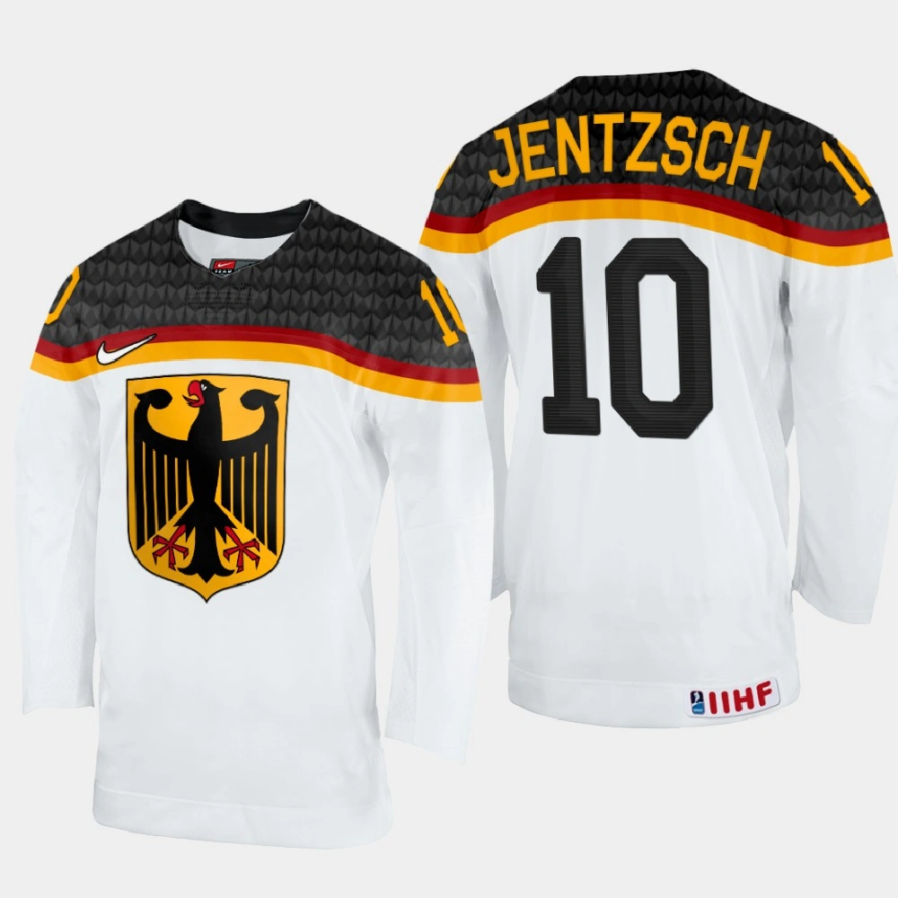 Women's Taro Jentzsch 2022 IIHF World Championship Germany Hockey Jersey White #10 Uniform