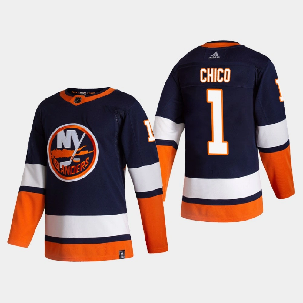 Youth New York Islanders Glenn Resch #1 Retired Player Nikename Special Edition Authentic Blue Jersey