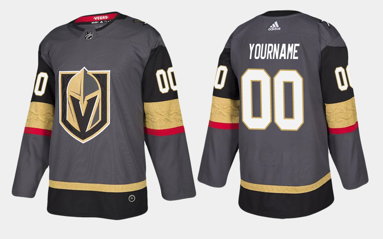Vegas Golden Knights #00 Custom Home Black Jersey