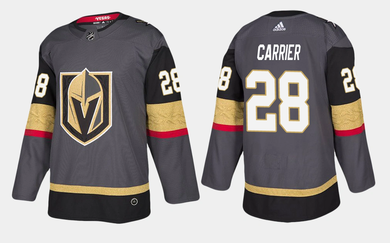 Women's Vegas Golden Knights #28 William Carrier Home Black Jersey