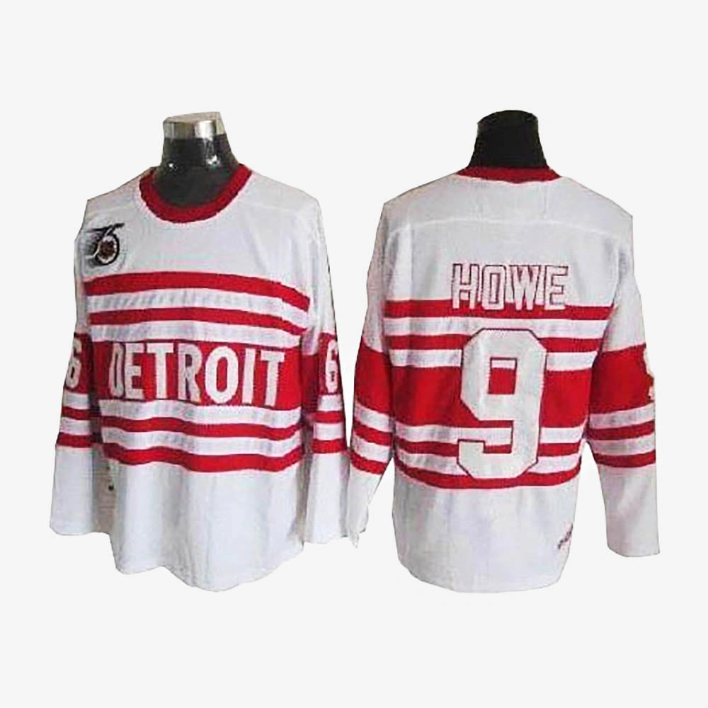 Gordie Howe Detroit Red Wings White Throwback Jersey