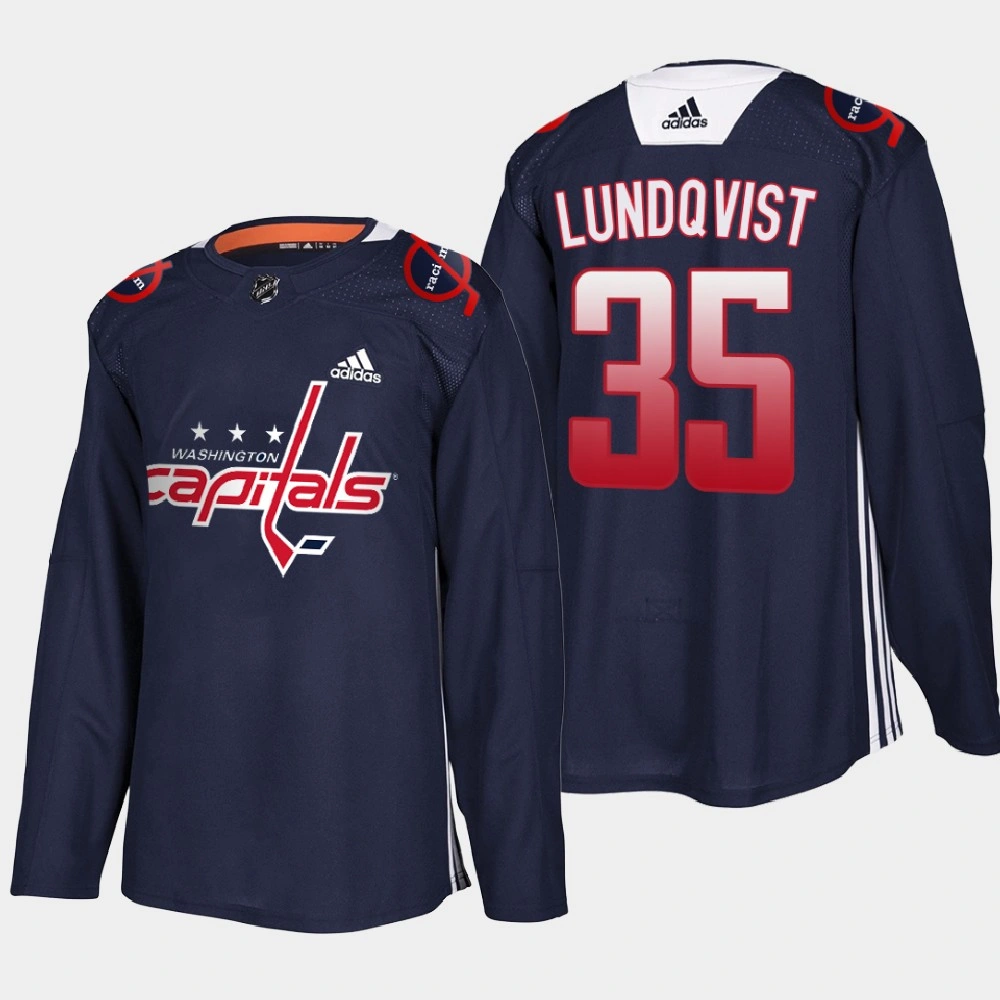 Men's Washington Capitals Henrik Lundqvist #35 Black History Night Navy Jersey Men's Washington Capitals Henrik Lundqvist #35 Black History Night Navy Jersey